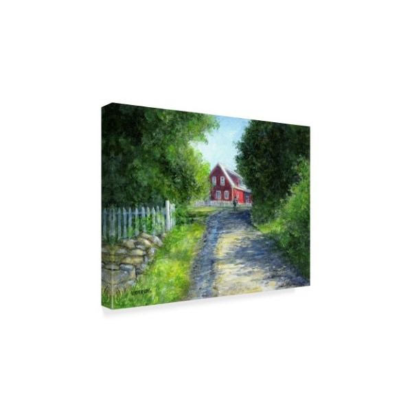 John Morrow 'Another Red House' Canvas Art,14x19